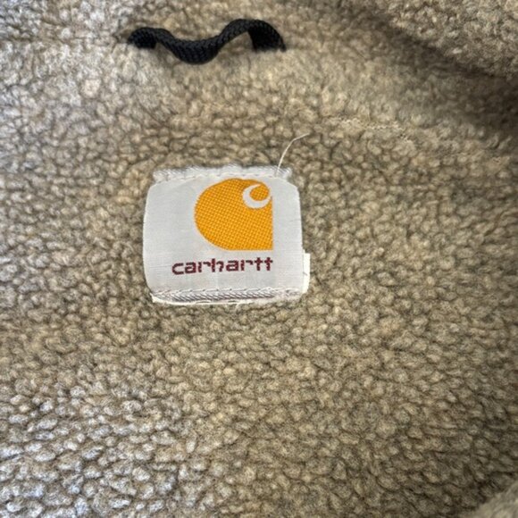 Carhartt Tan Fleece Line Work Vest - Picture 5 of 10